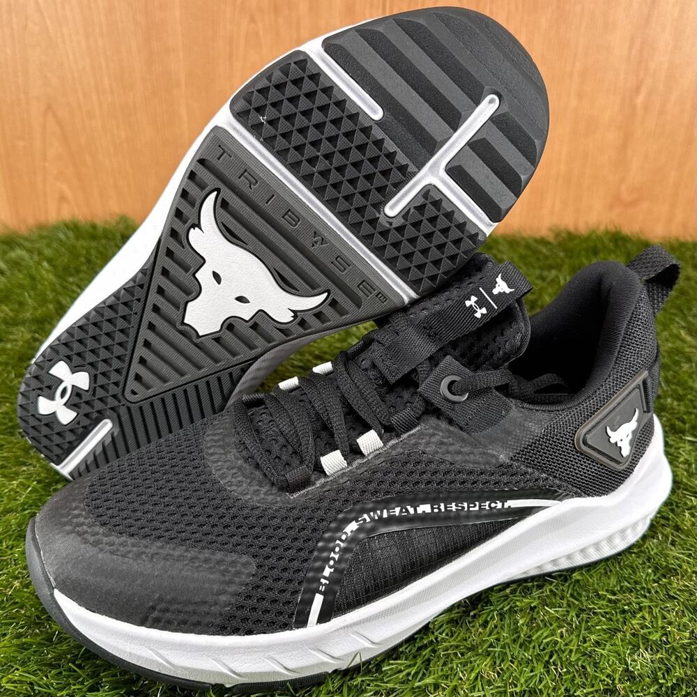 Under Armour Project Rock BSR 3 Black White 3026458-001 Women’s Size 9